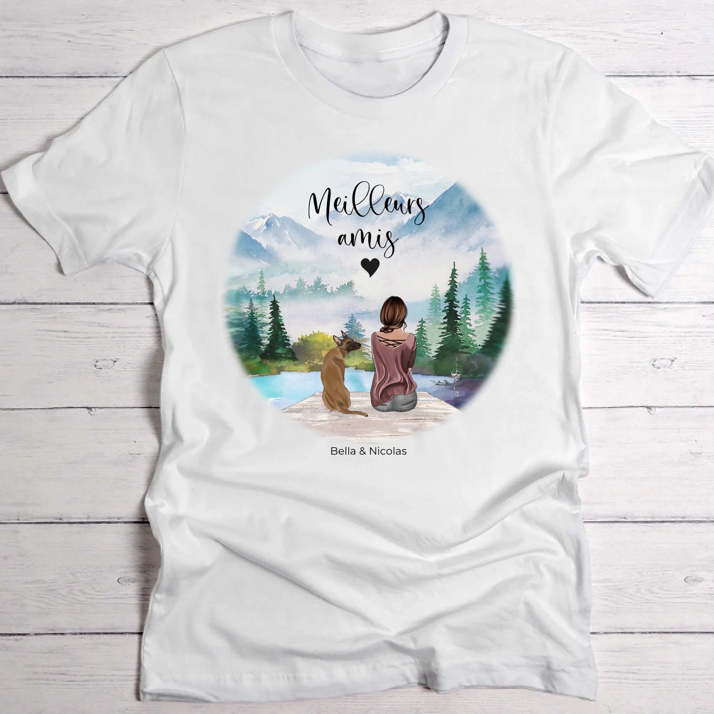 Meilleurs amis - T-Shirt personnalisé