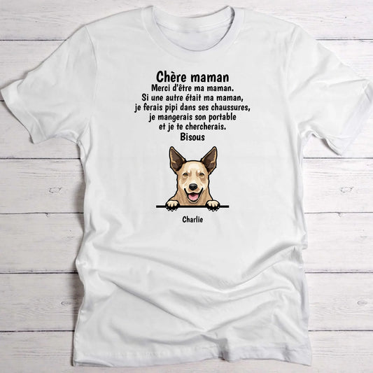 Chère maman - T-Shirt personnalisé