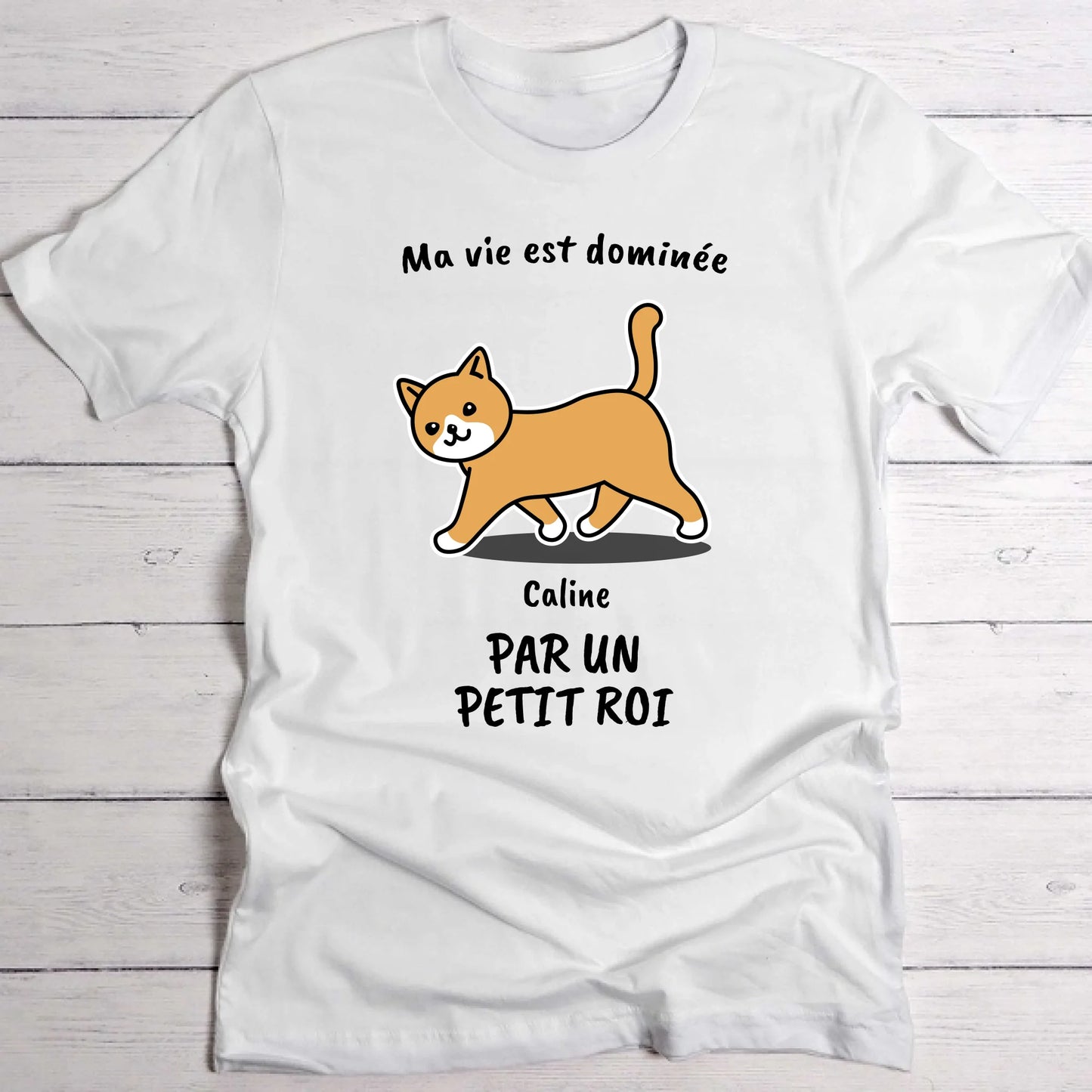 Ma vie avec une reine - T-Shirt personnalisé