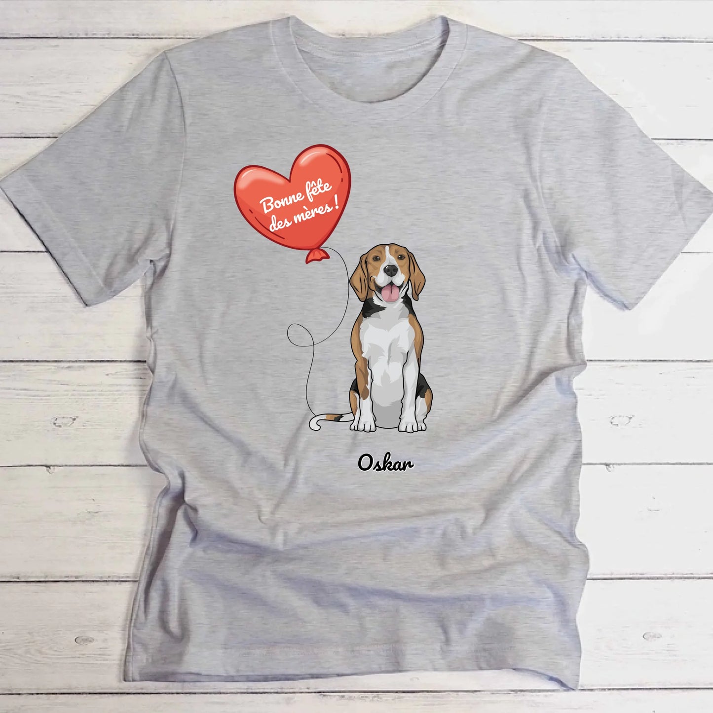 Chien avec ballon - T-Shirt personnalisé