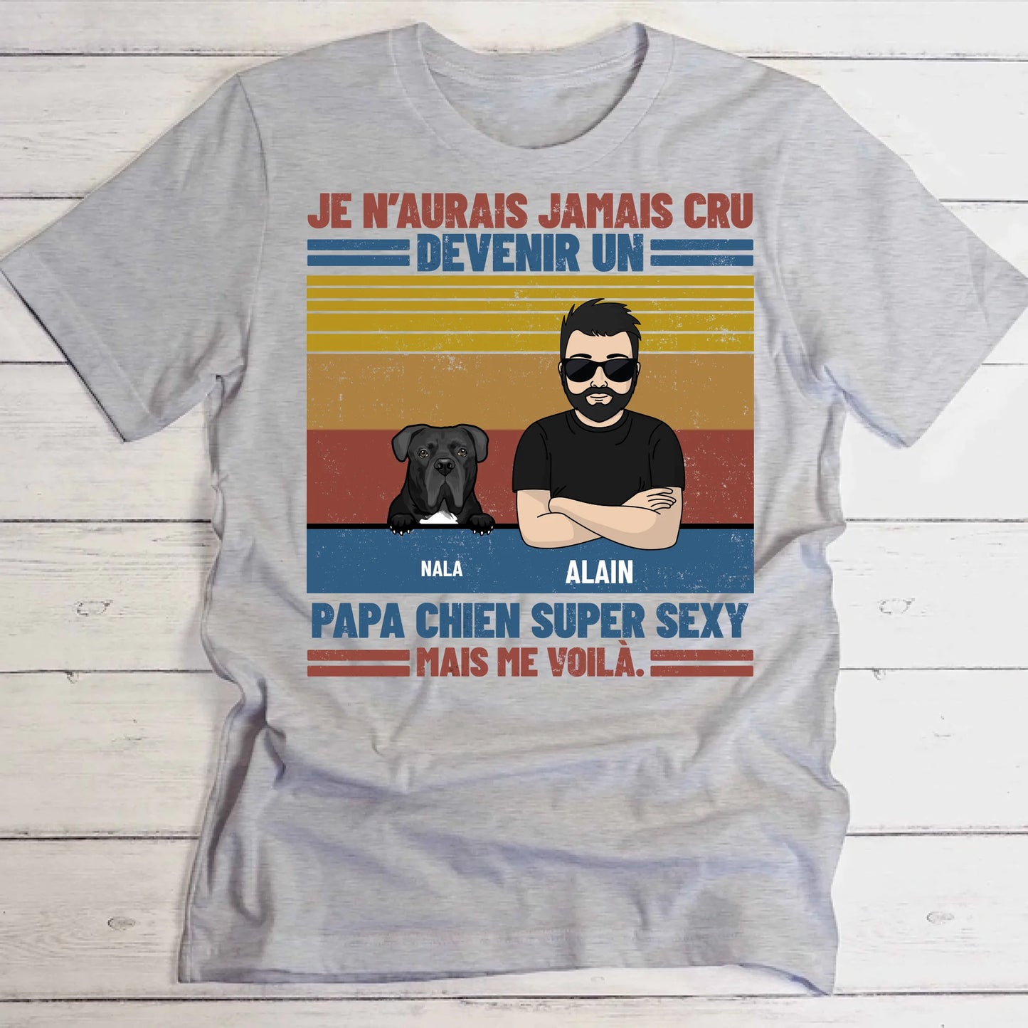 Super papa - T-Shirt personnalisé