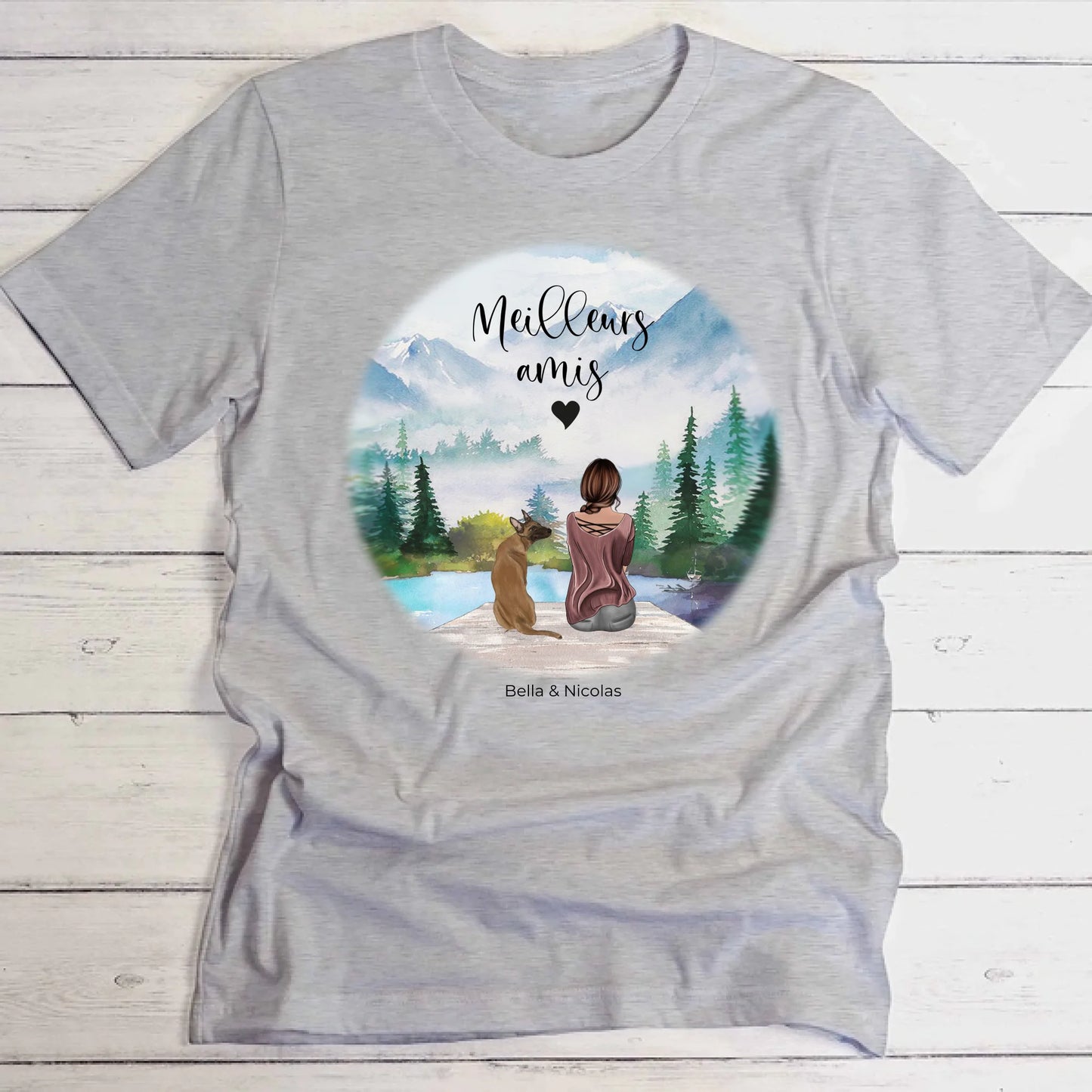 Meilleurs amis - T-Shirt personnalisé