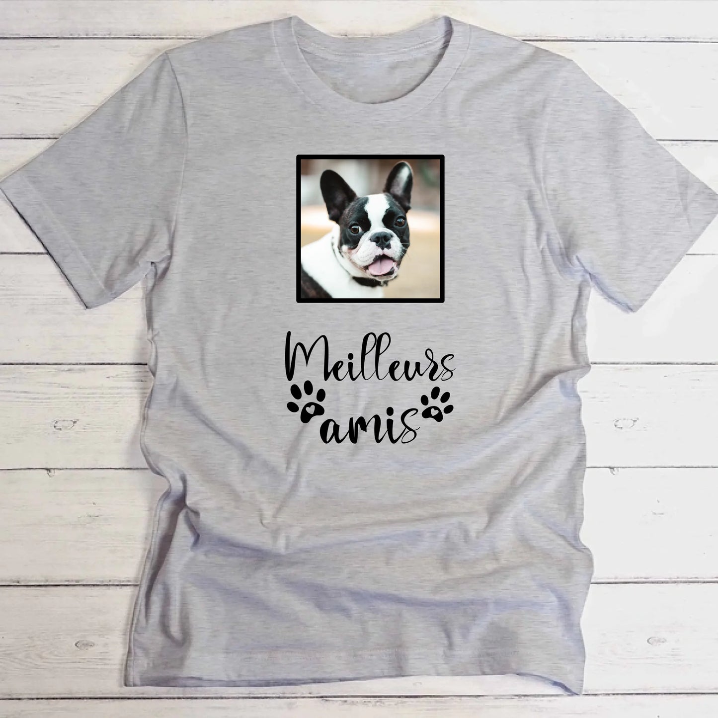 Photo avec texte - T-Shirt personnalisé