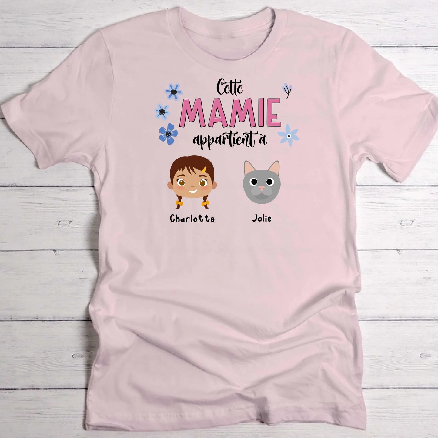 Cette mamie appartient à - T-Shirt personnalisé