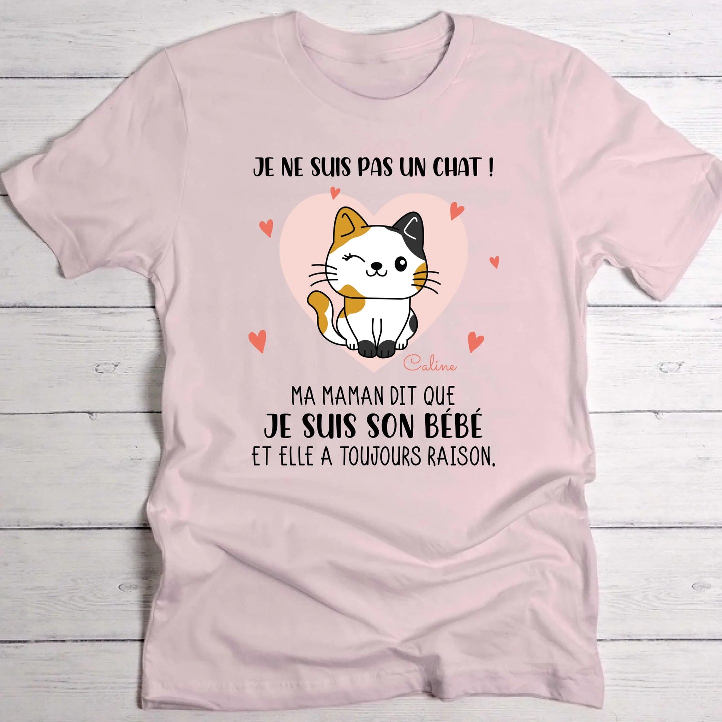 Je ne suis pas un chat - T-Shirt personnalisé