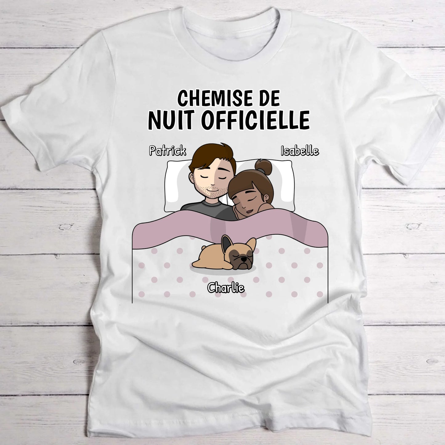 Câlins avec nos amis à poils - T-Shirt personnalisé