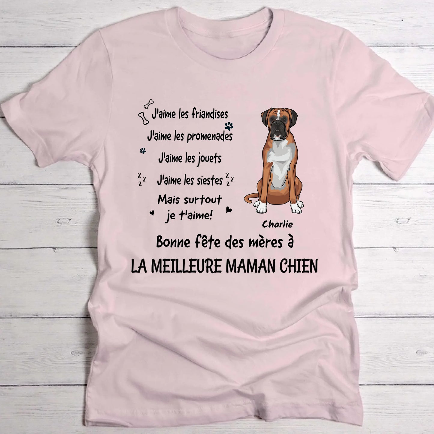 Je t'aime le plus - T-Shirt personnalisé