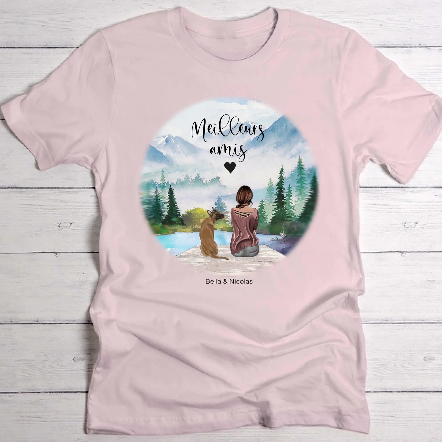 Meilleurs amis - T-Shirt personnalisé
