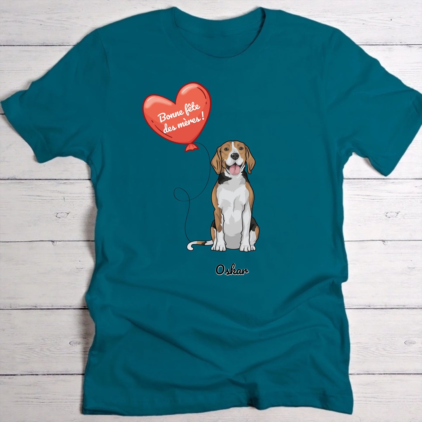 Chien avec ballon - T-Shirt personnalisé