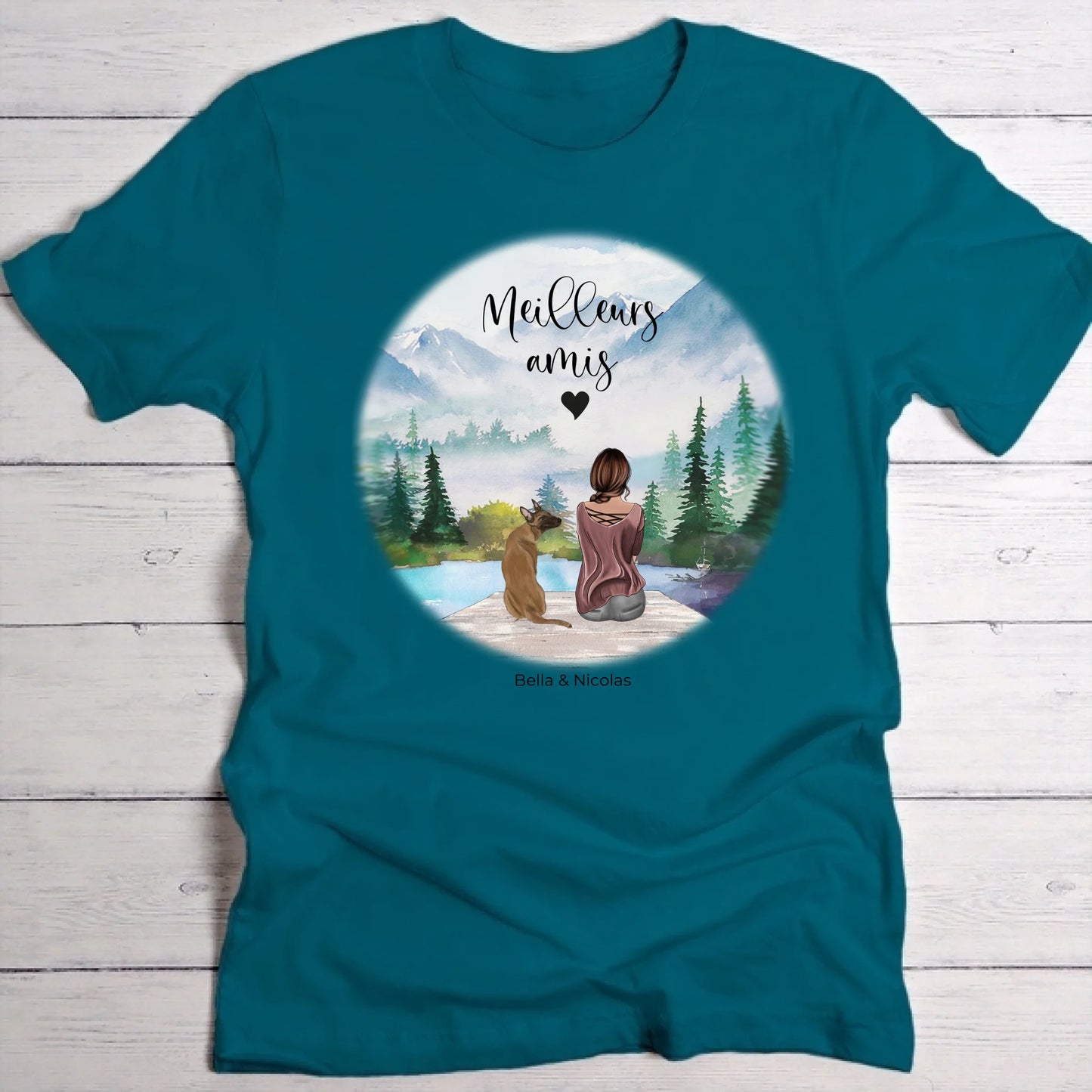 Meilleurs amis - T-Shirt personnalisé