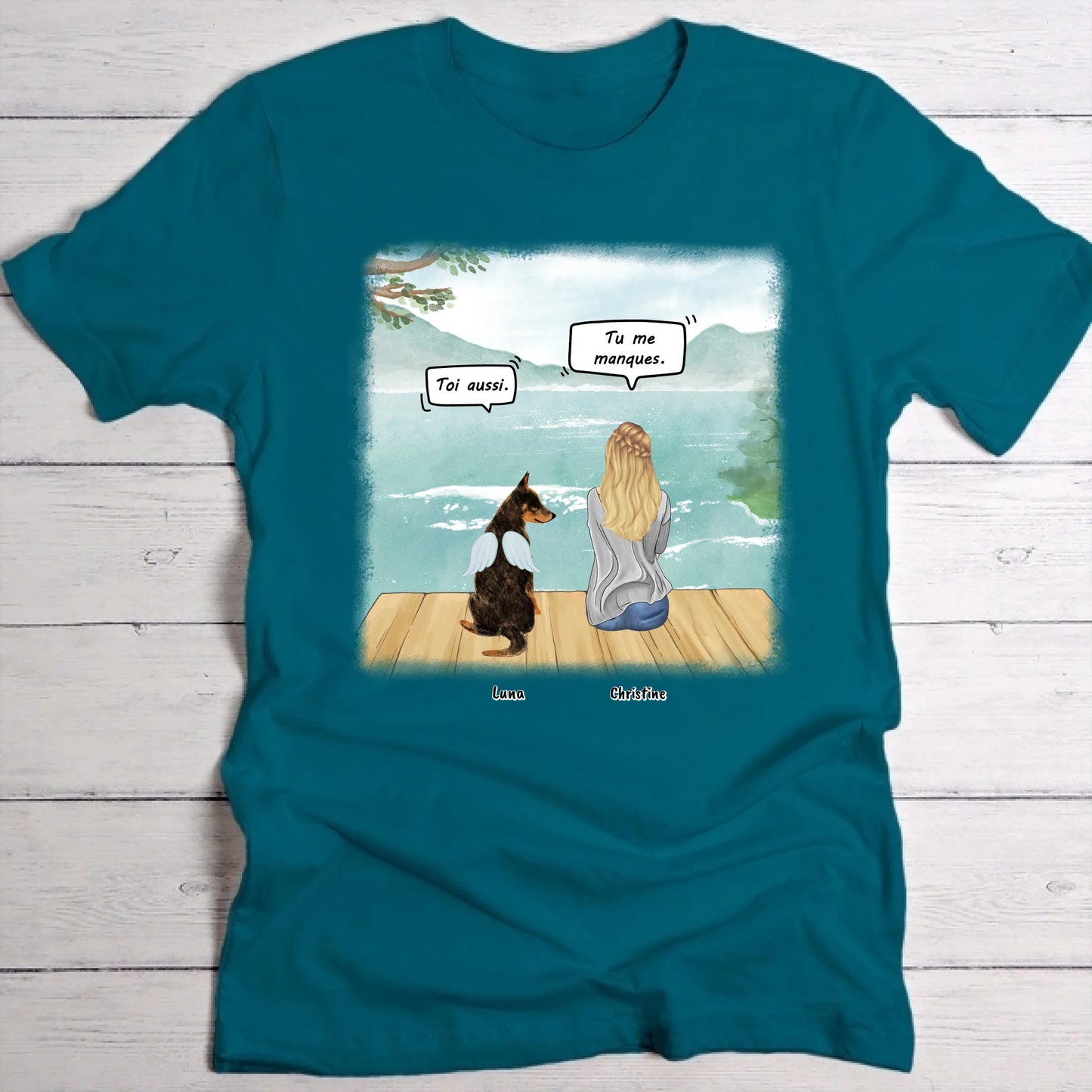 Tu me manques - T-Shirt personnalisé