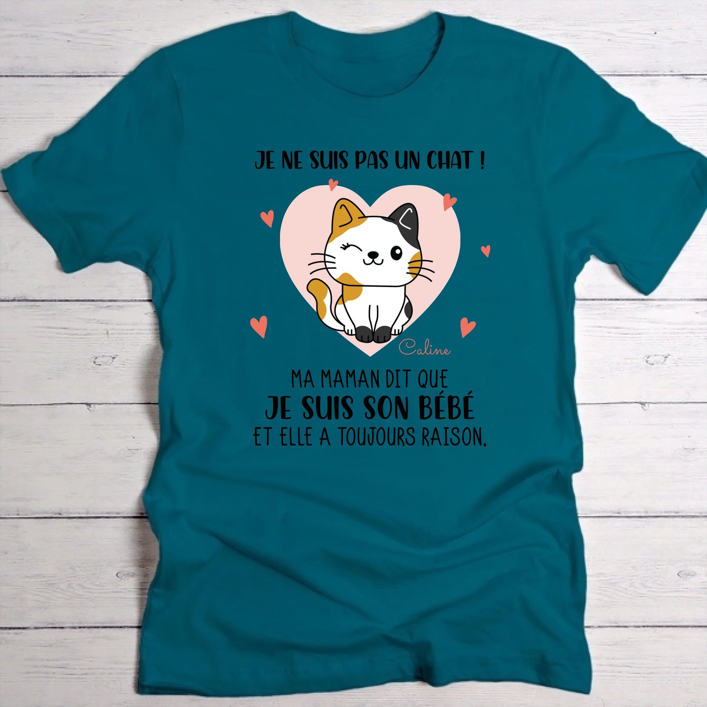 Je ne suis pas un chat - T-Shirt personnalisé