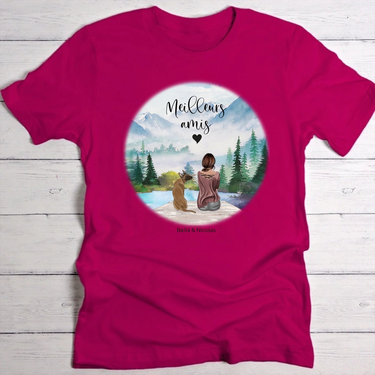Meilleurs amis - T-Shirt personnalisé