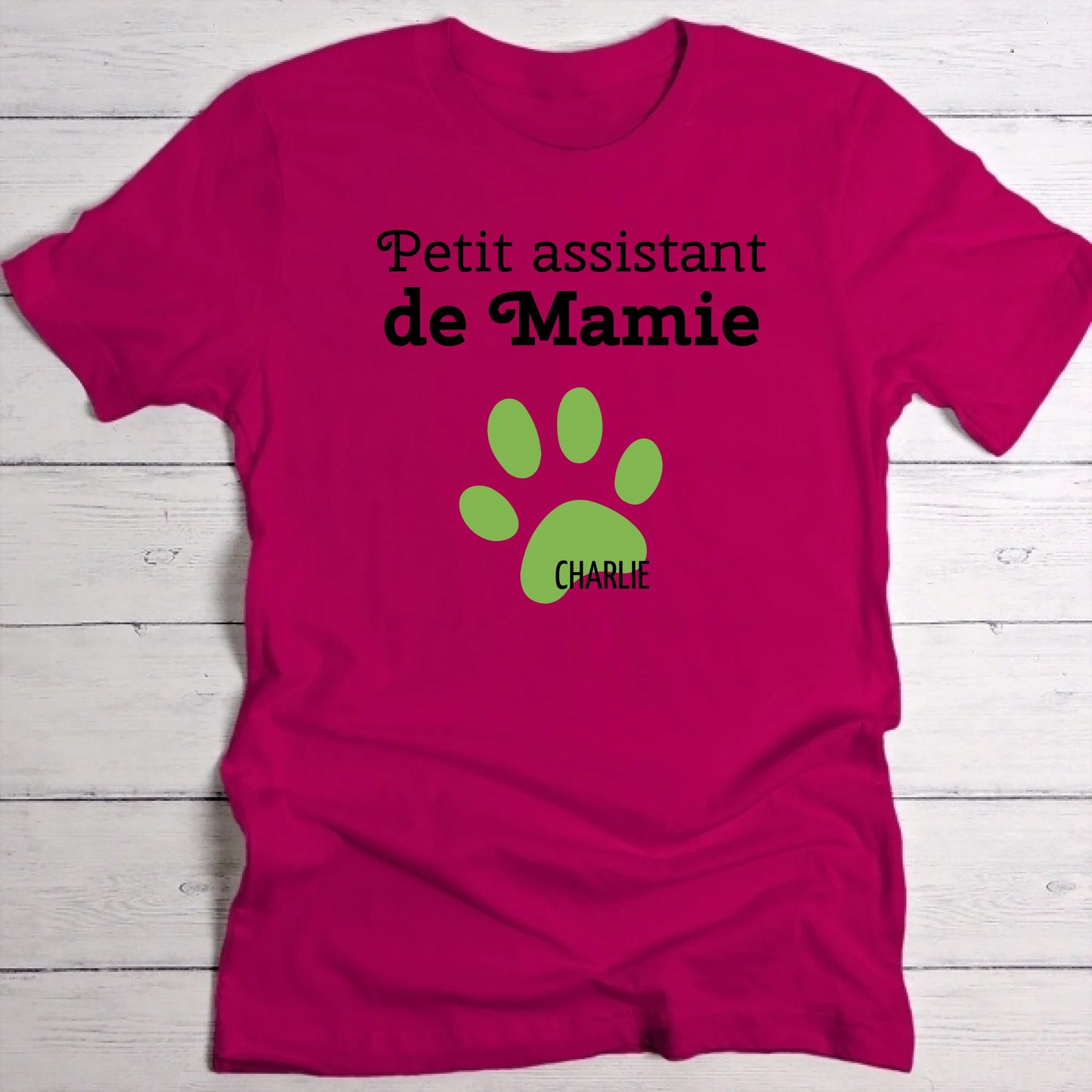 Petit assistant de mamie - T-Shirt personnalisé