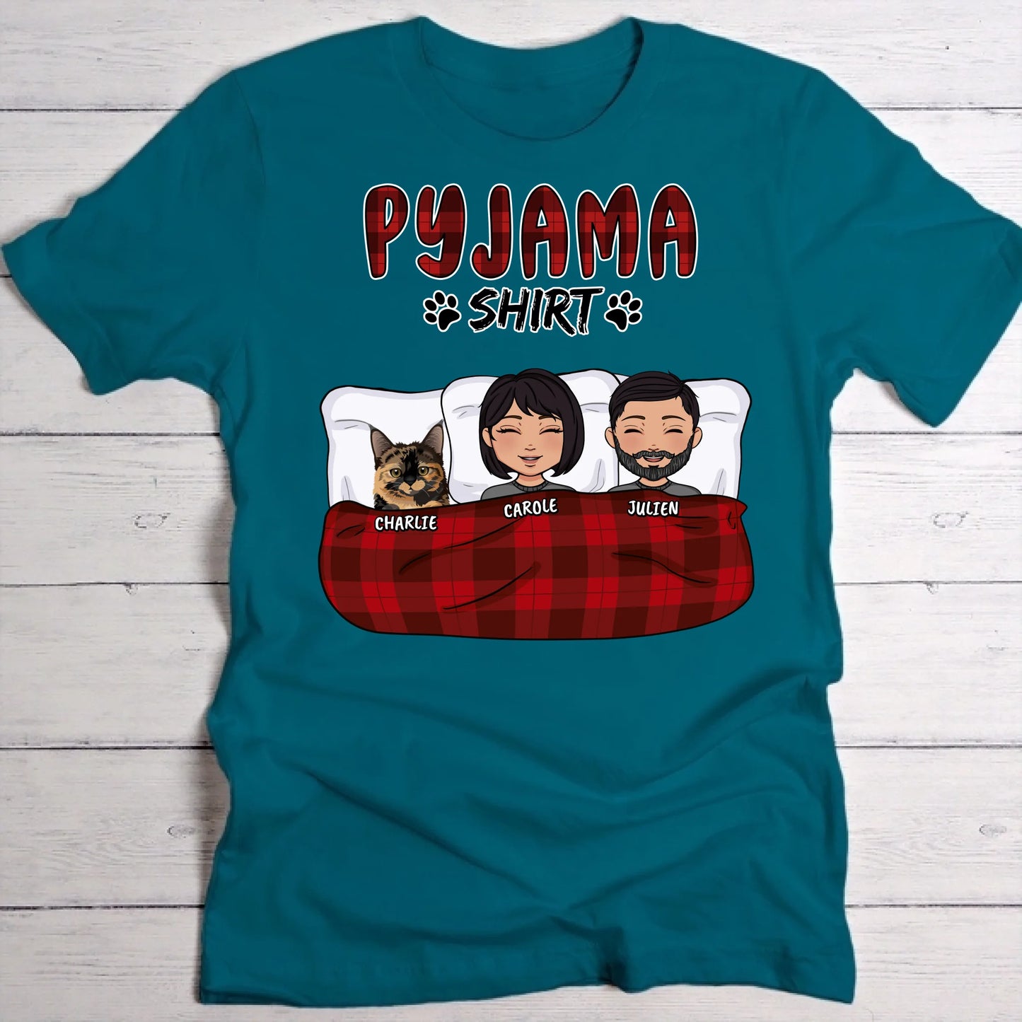 Ma chemise de pyjama (couple) - T-Shirt personnalisé