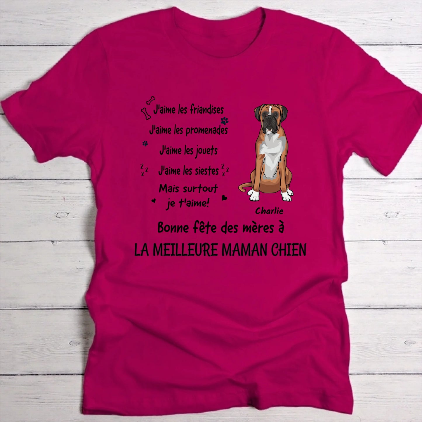 Je t'aime le plus - T-Shirt personnalisé