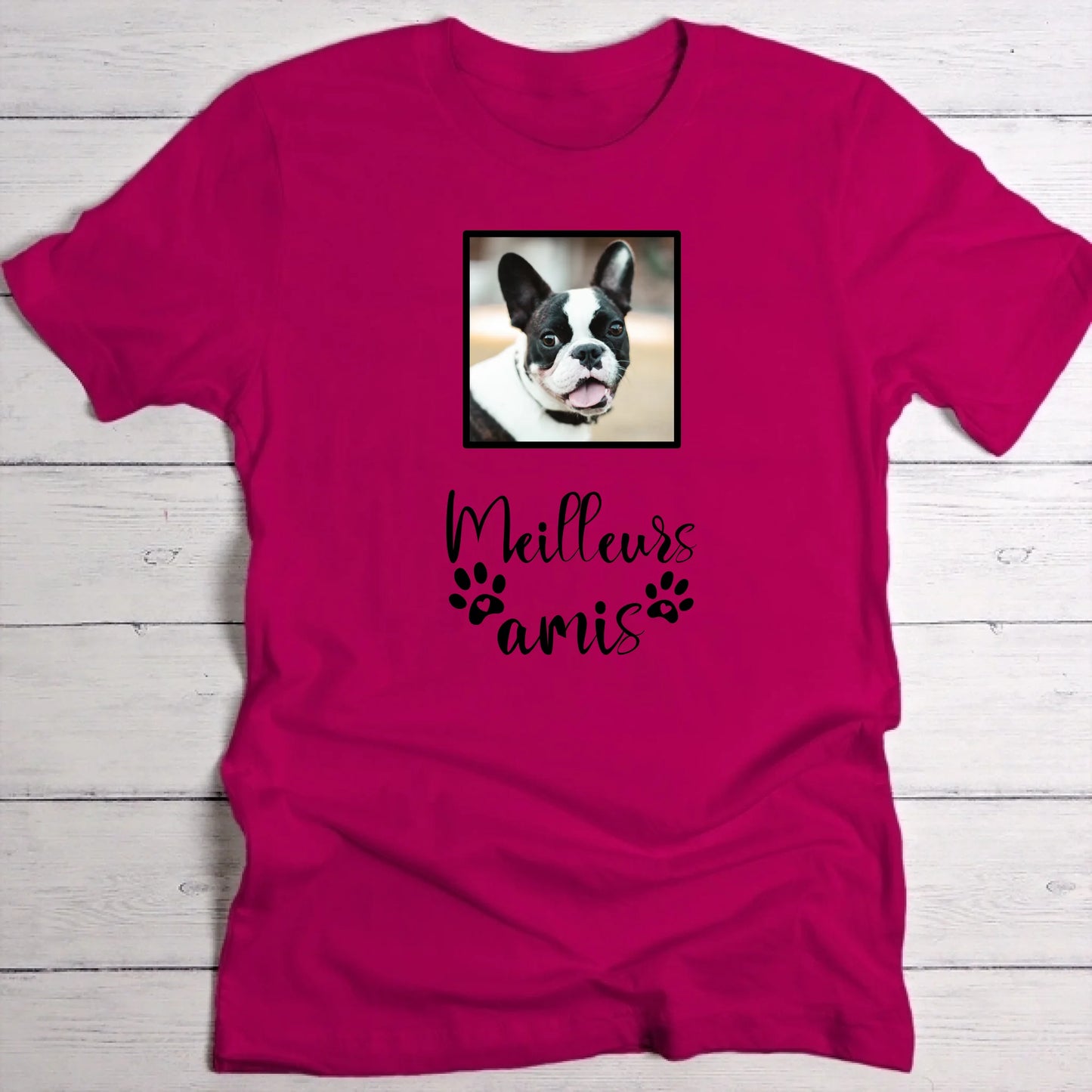 Photo avec texte - T-Shirt personnalisé