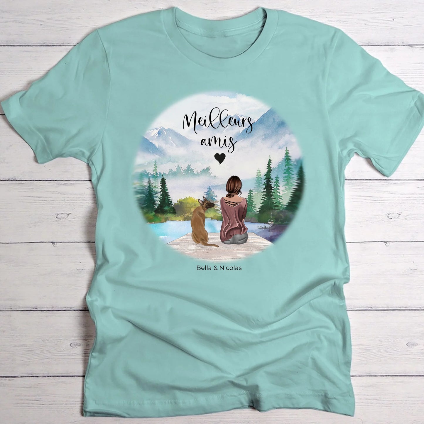 Meilleurs amis - T-Shirt personnalisé