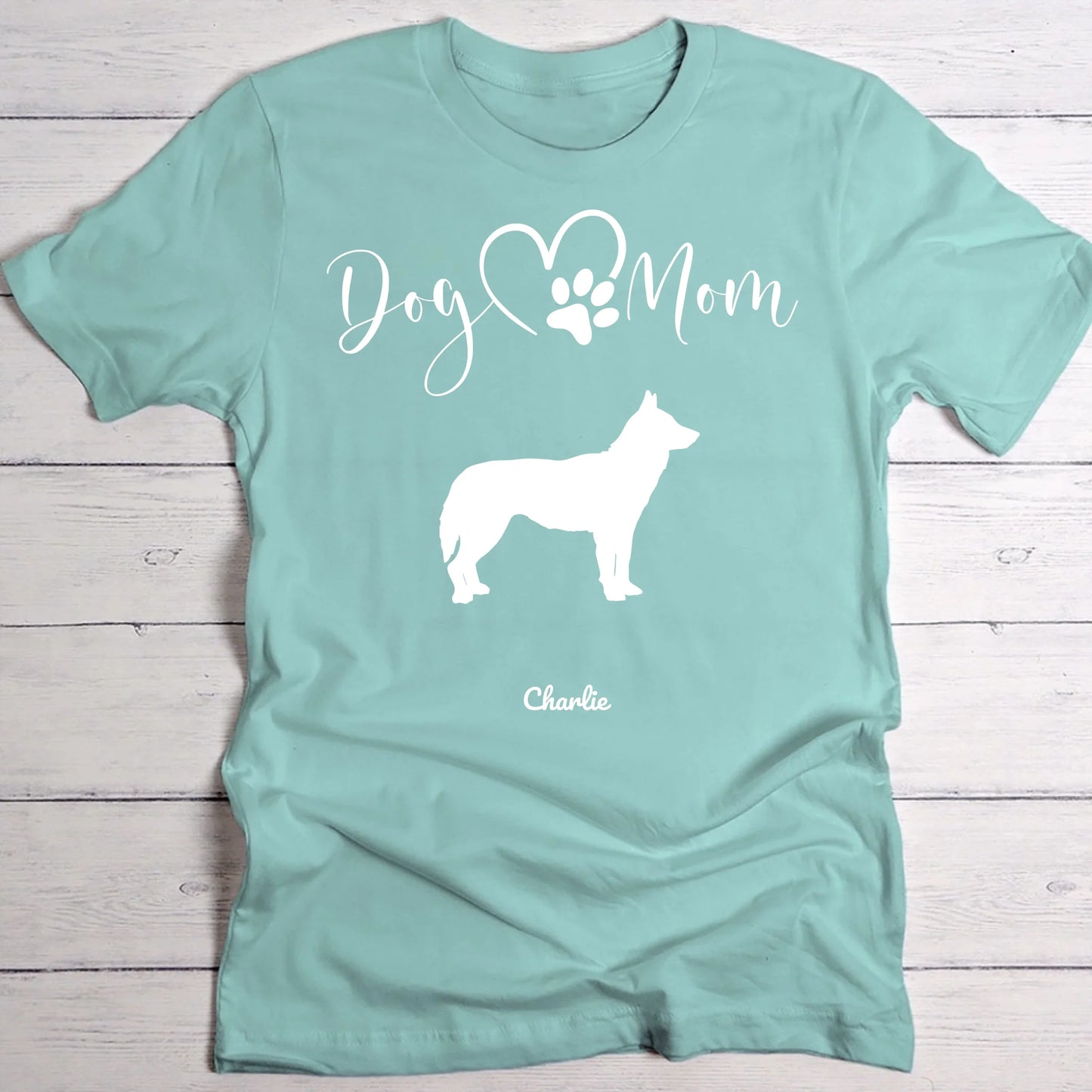 Silhouettes Maman Chien - T-shirt personnalisé