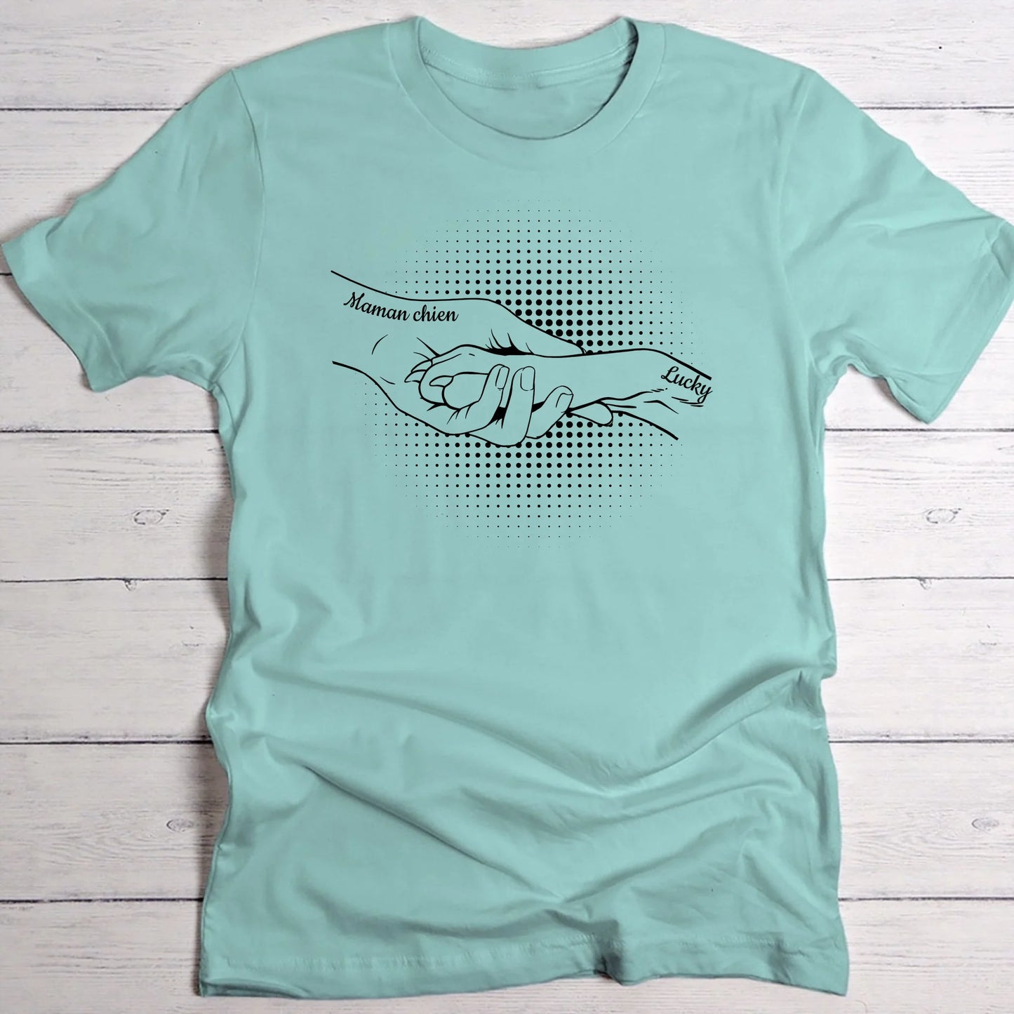 Main et patte - T-Shirt personnalisé