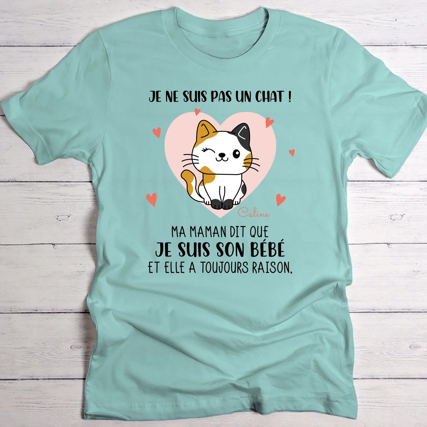 Je ne suis pas un chat - T-Shirt personnalisé