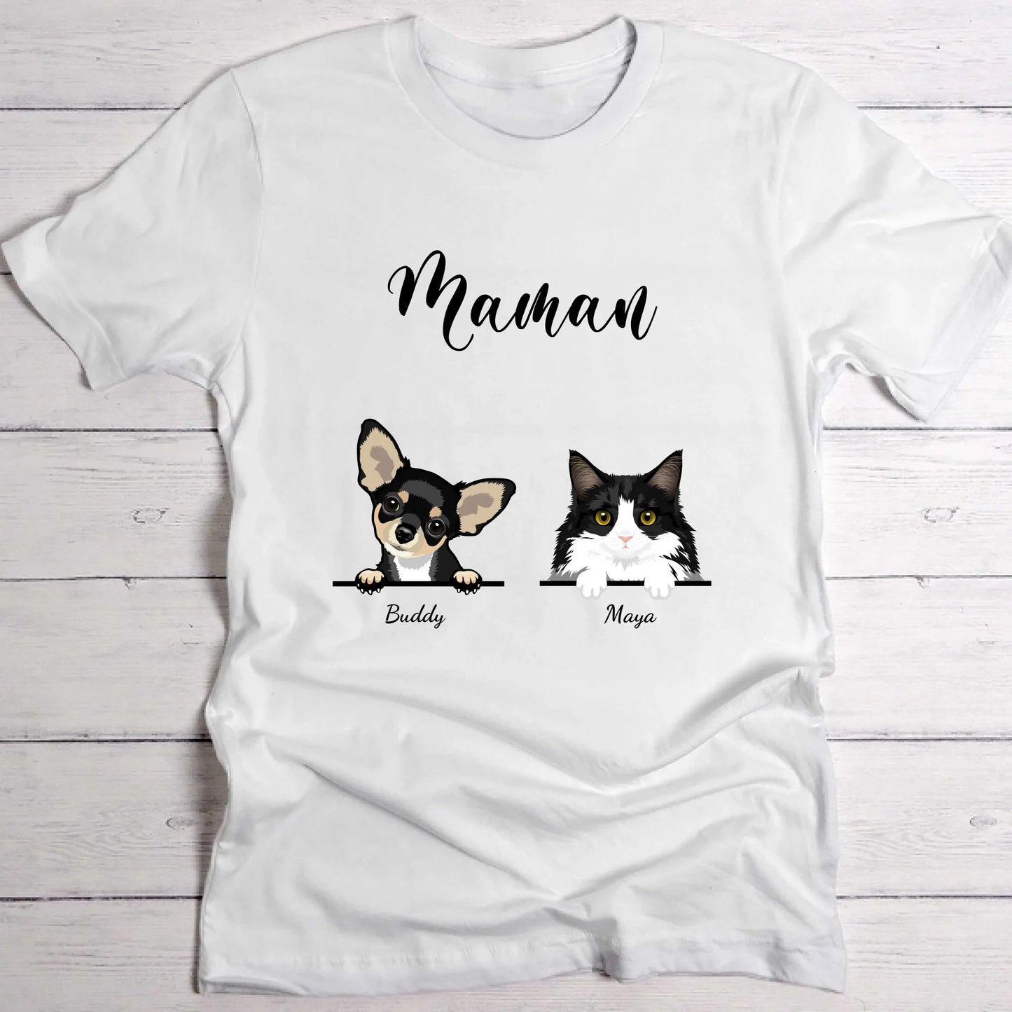 Parents d'animaux - T-Shirt personnalisé