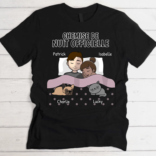 Câlins avec nos amis à poils - T-Shirt personnalisé