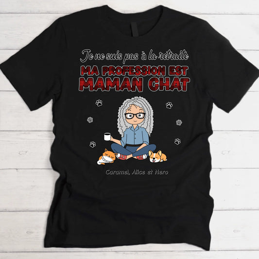 Parent à temps plein - T-Shirt personnalisé