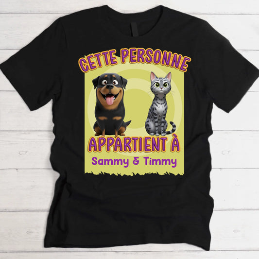 Cette personne appartient à - T-Shirt personnalisé