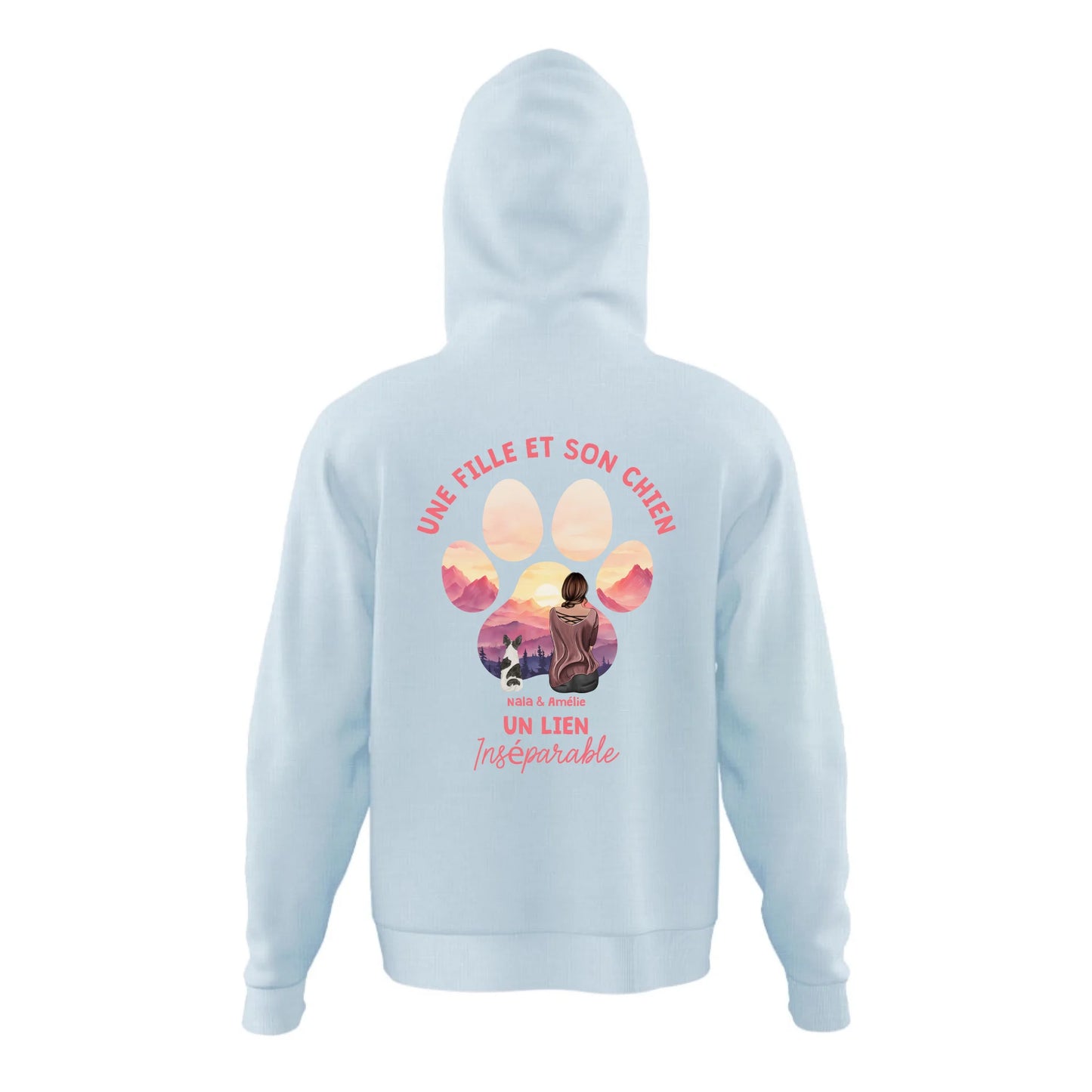 Lien inséparable - Sweat à capuche personnalisé