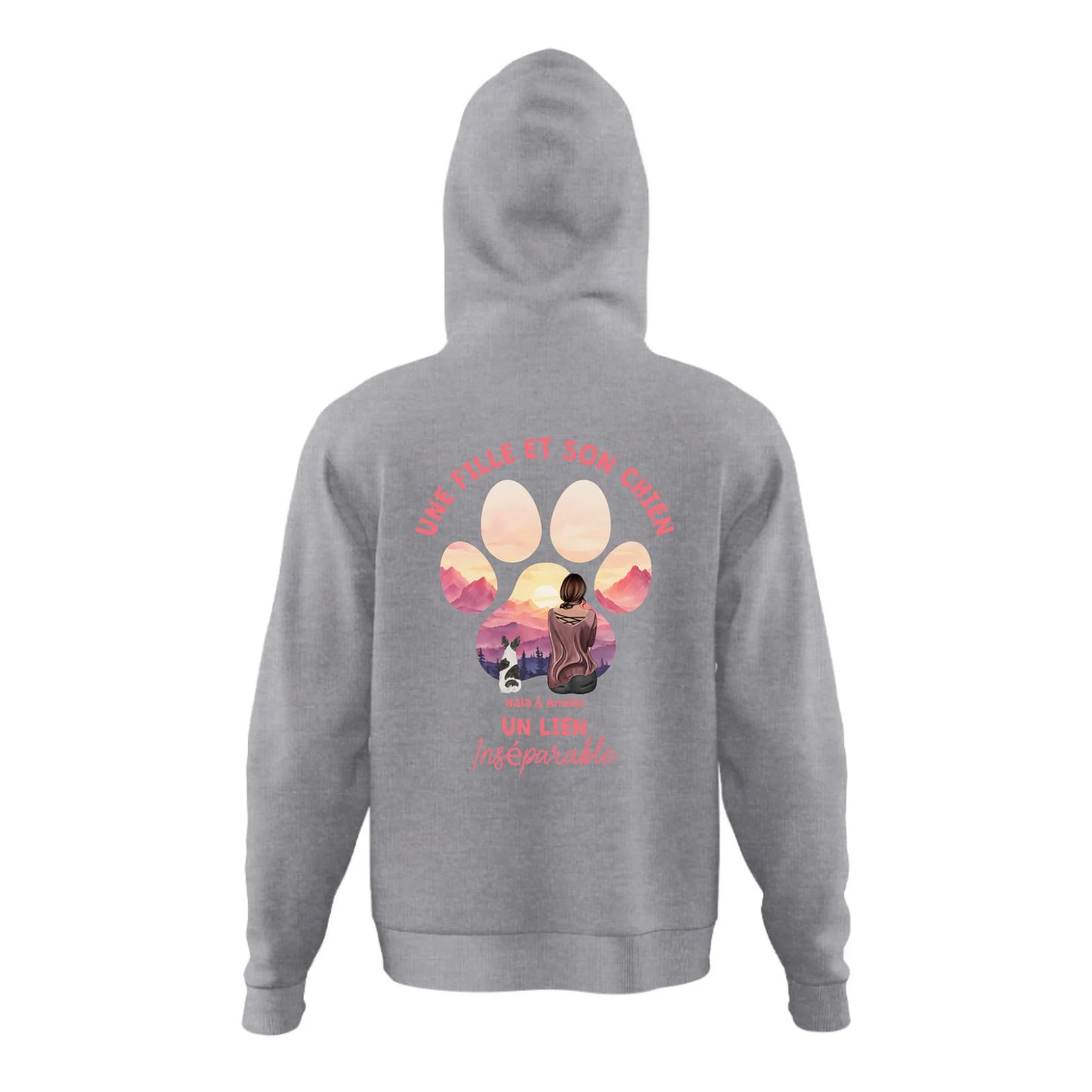 Lien inséparable - Sweat à capuche personnalisé