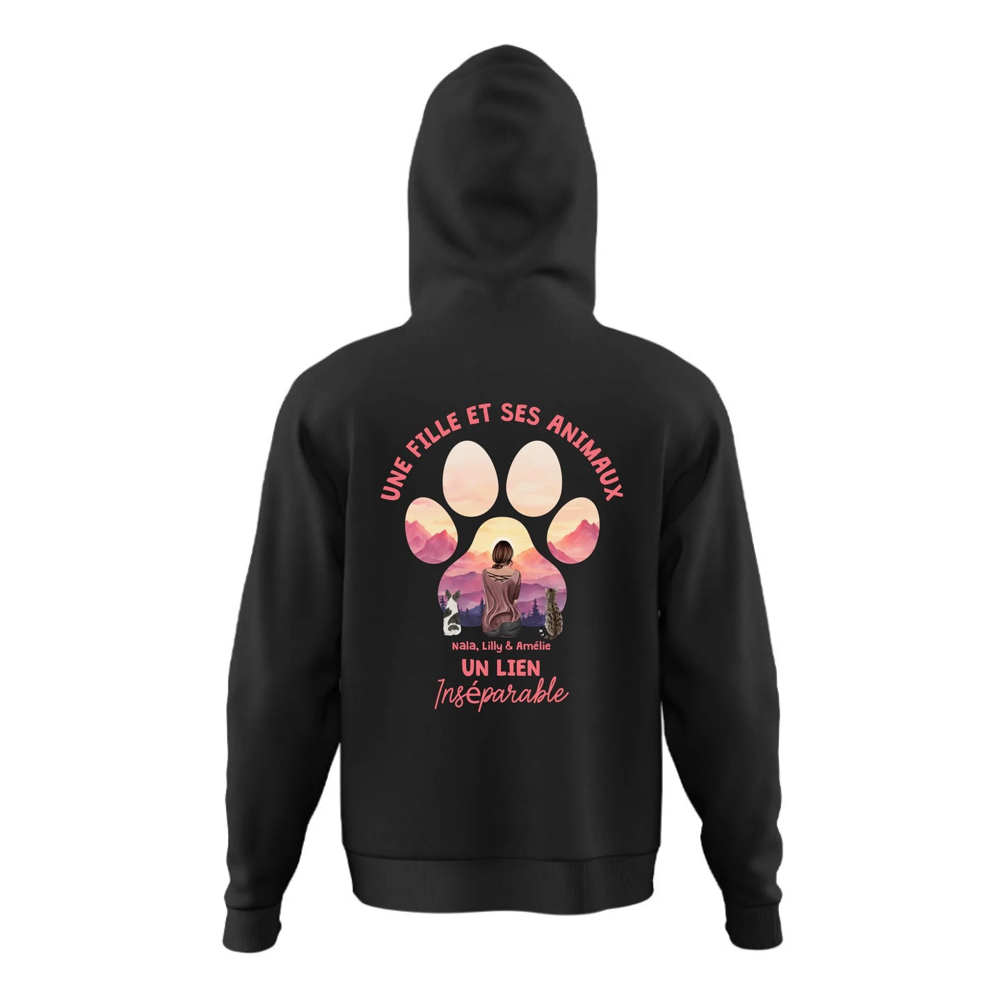 Lien inséparable - Sweat à capuche personnalisé