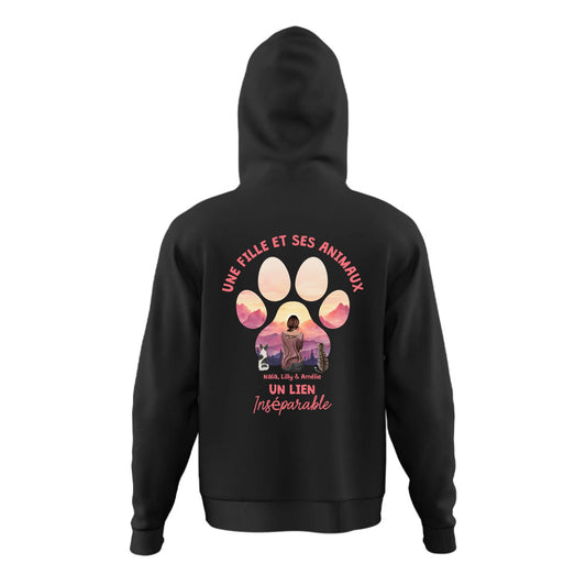 Lien inséparable - Sweat à capuche personnalisé