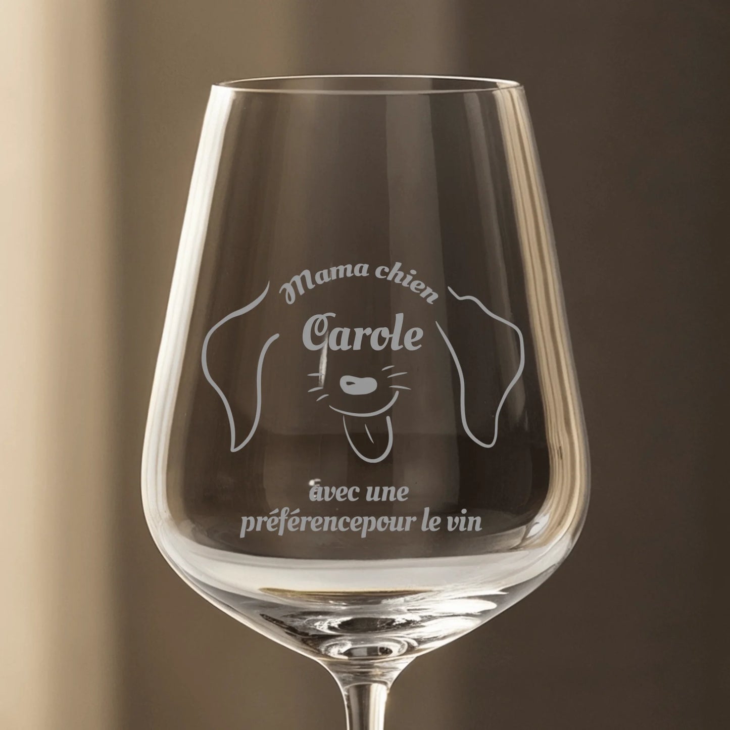 Préférence pour le vin  - Verre à vin personnalisé