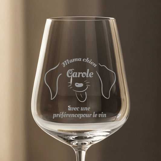 Préférence pour le vin  - Verre à vin personnalisé