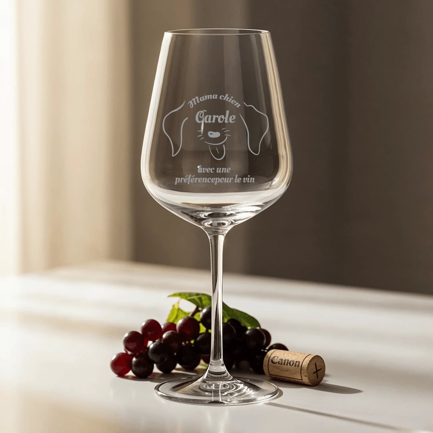 Préférence pour le vin  - Verre à vin personnalisé