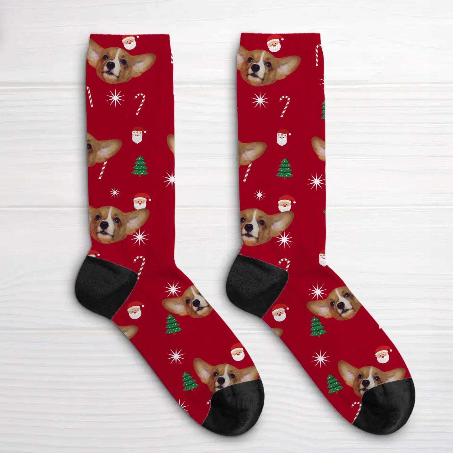 Votre photo (Édition Noël)  - Chaussettes personnalisées