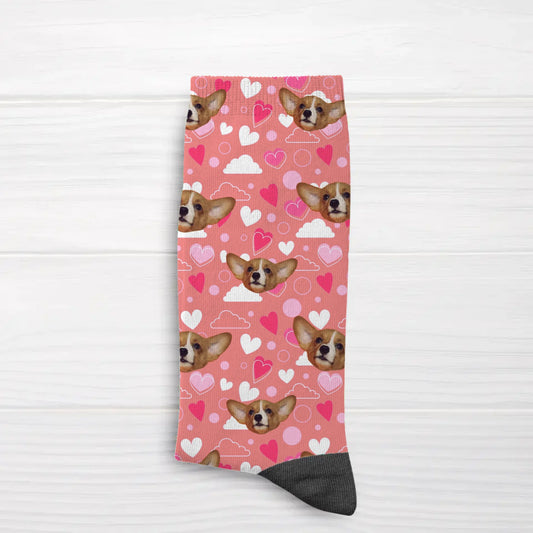 Motif cœur - Chaussettes personnalisées