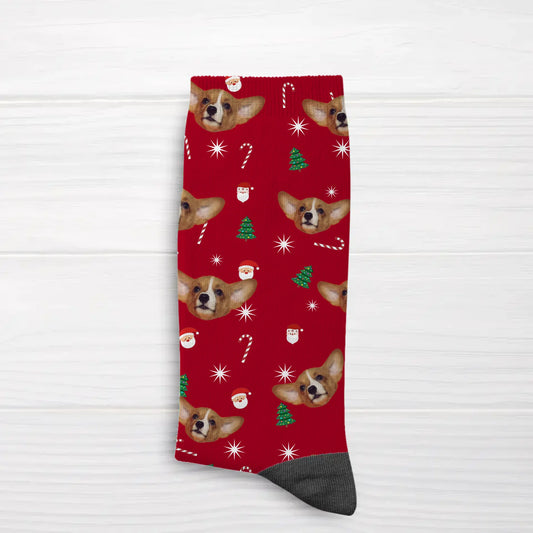 Votre photo (Édition Noël)  - Chaussettes personnalisées