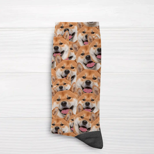 Pêle-mêle de photos - Chaussettes personnalisées
