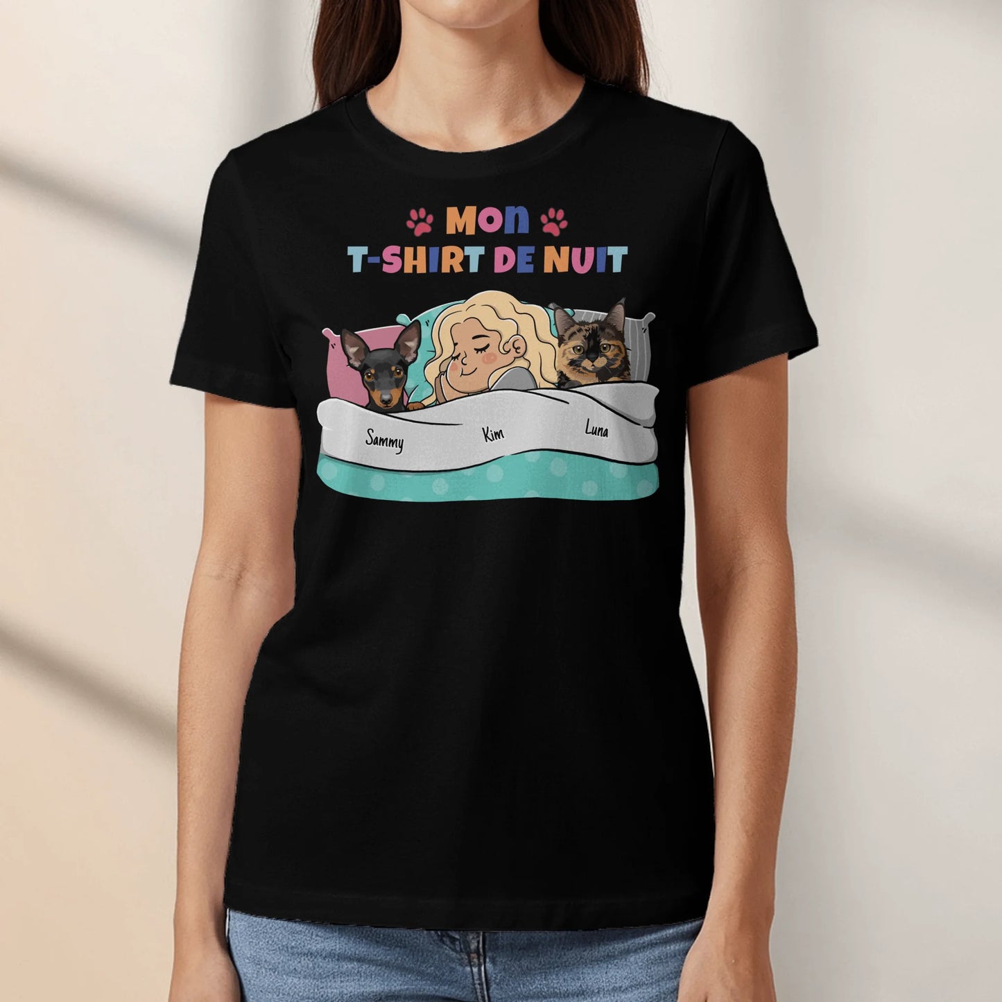 Mon T-Shirt de pyjama officiel - T-Shirt personnalisé