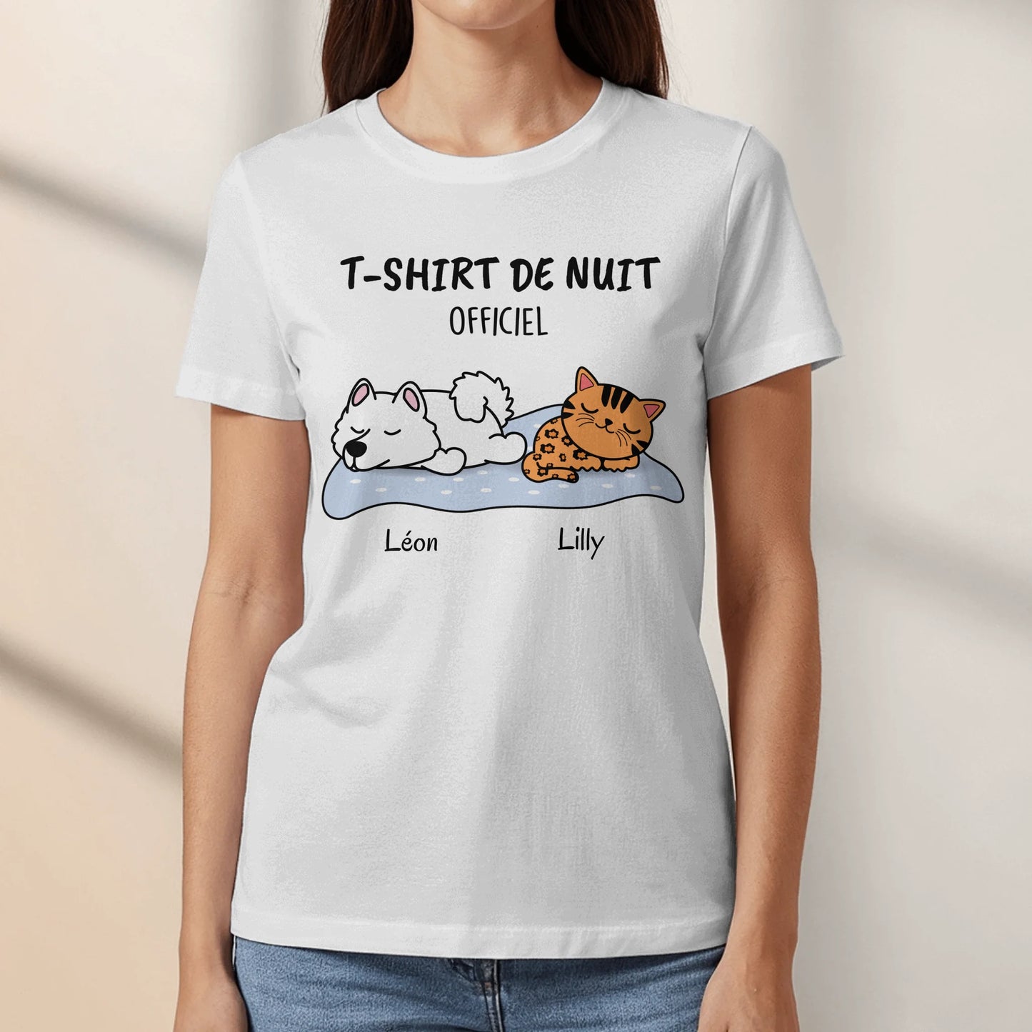 T-shirt de nuit - T-Shirt personnalisé