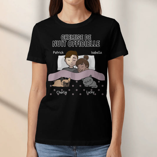 Câlins avec nos amis à poils - T-Shirt personnalisé