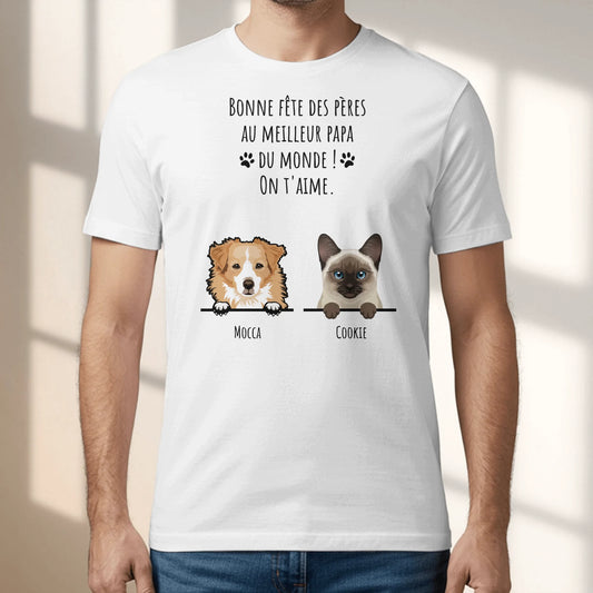 Bonne fête des Pères - T-Shirt personnalisé
