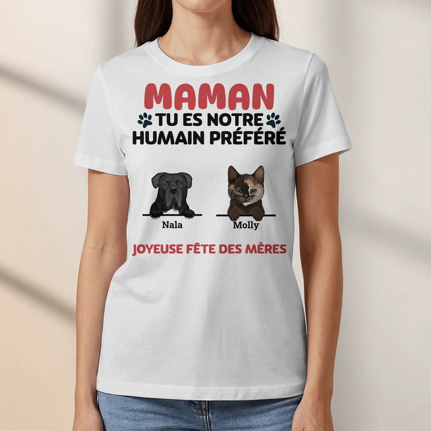 Humain préféré - T-Shirt personnalisé