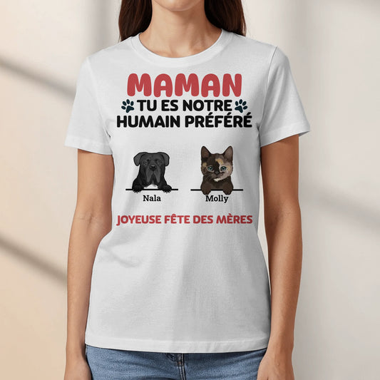 Humain préféré - T-Shirt personnalisé