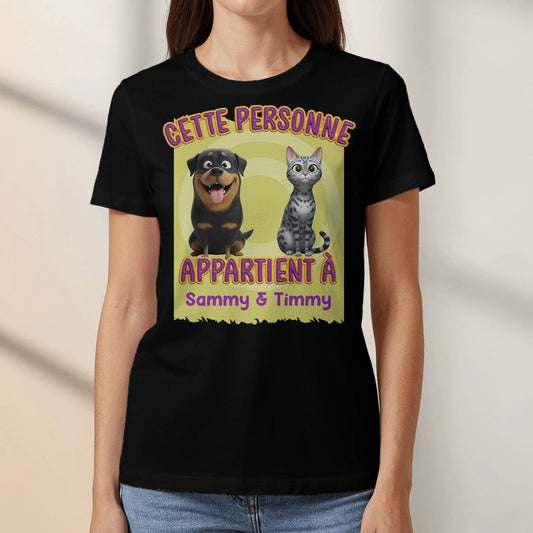 Cette personne appartient à - T-Shirt personnalisé