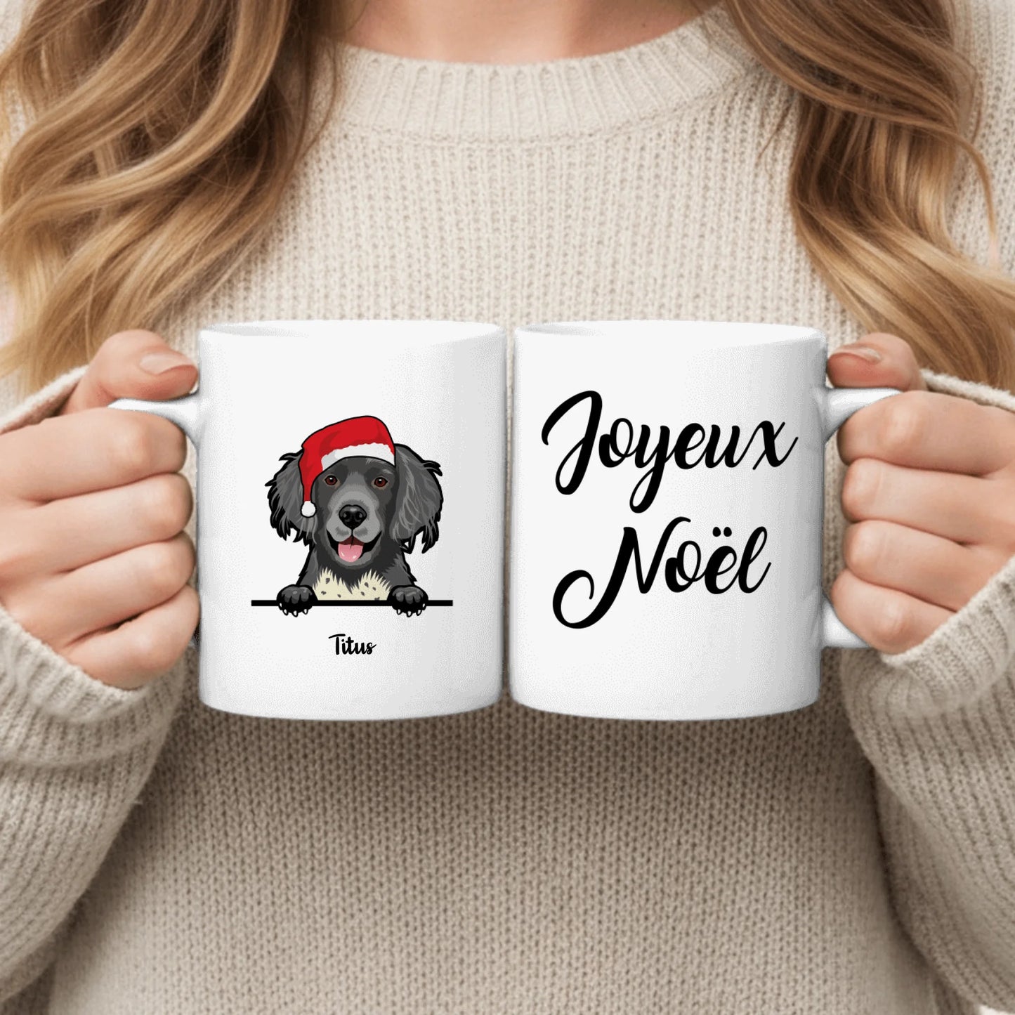 Animaux festifs (Chien/Chat) - Mug personnalisé