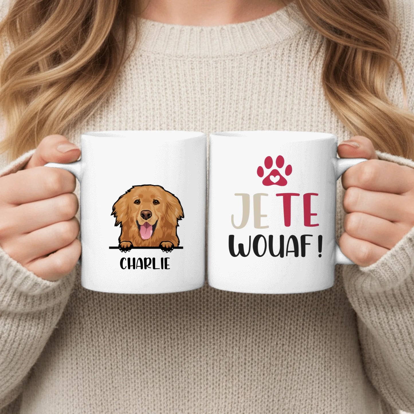 JE TE WOUAF ! - Mug personnalisé