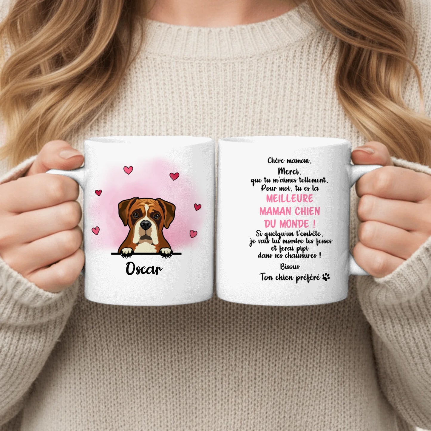 La meilleure maman chien du monde - Mug personnalisé